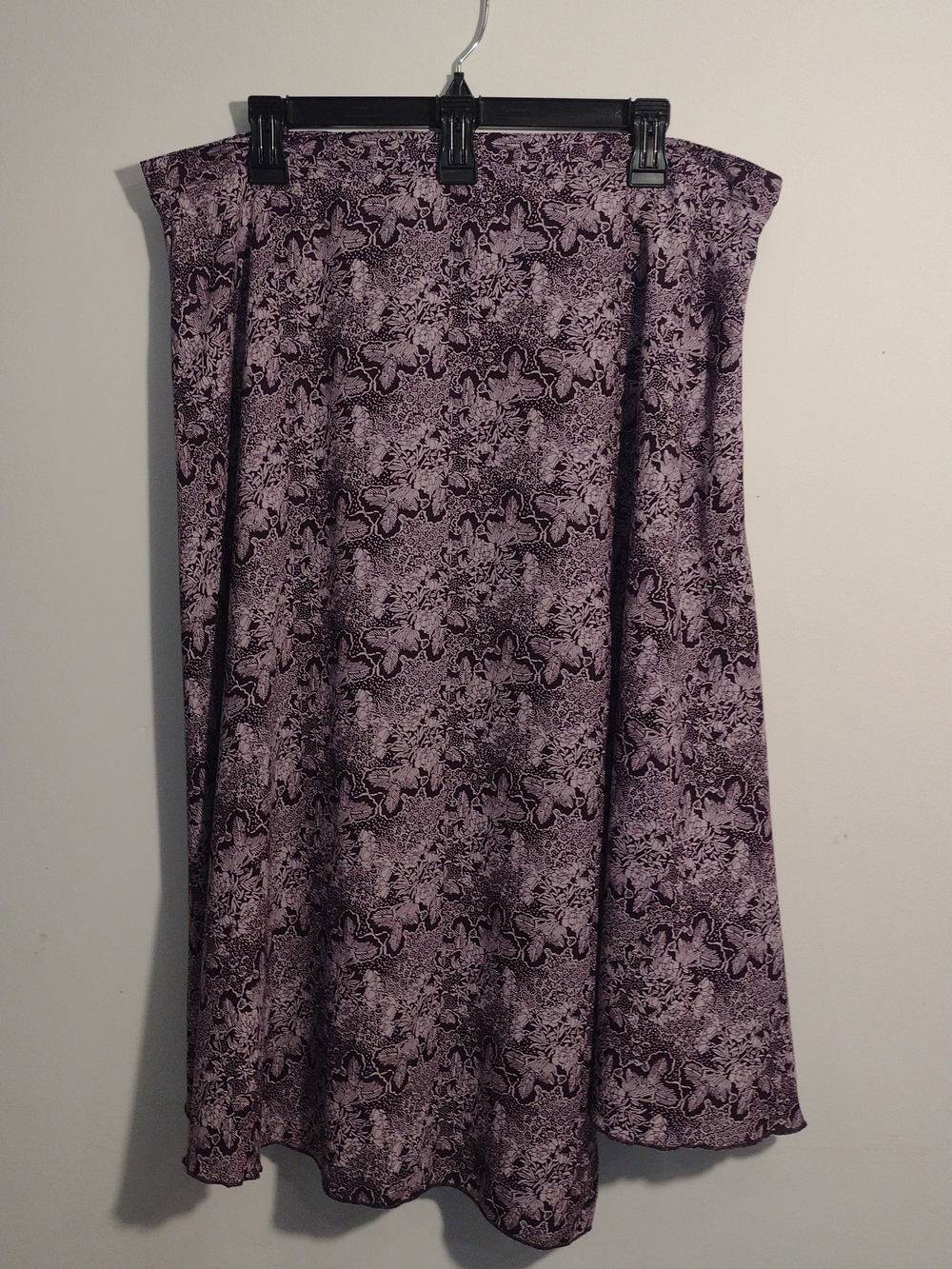 Sag Harbor Lavender Floral A-Line Skirt